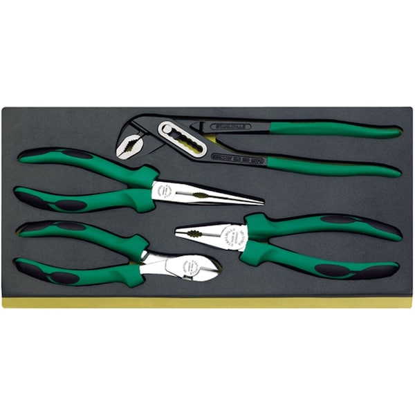 Set of pliers i.TCS inlay No.TCS 6501-6602/4 1/3-tray4-pcs.